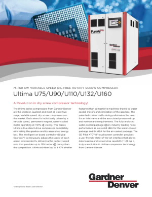 ultima-u75-u90-u110-u132-u160-variable-speed-oil-free-rotary-screw-compressor-brochure