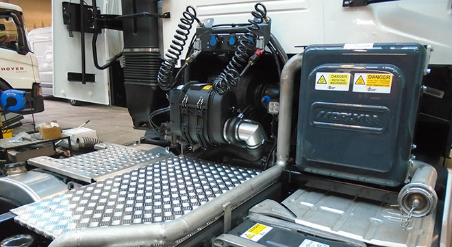 bulk vehicle truck cooler mounted