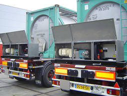 unidades de transporte STP Pumps - sistemas de skids de descarga de contêineres