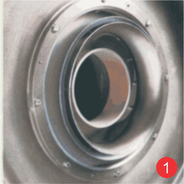 Baffle rings from blowers/exhausters
