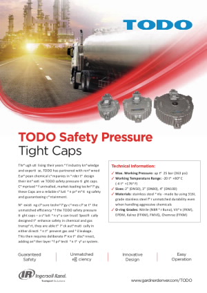 TODO Distributor Pressure Tight Caps