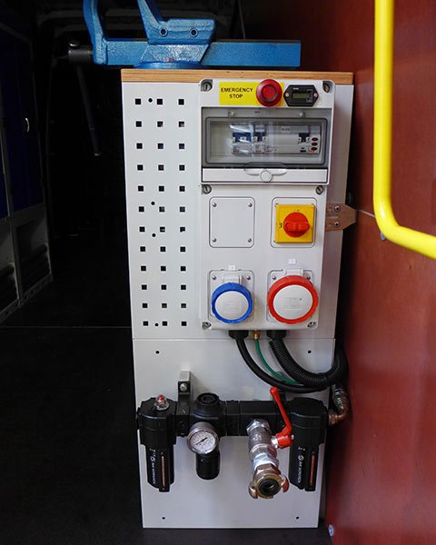 on board power compressor system