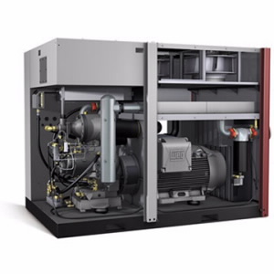 Rotary Screw Oil-Free Compressor - EnviroAire T Front Open View