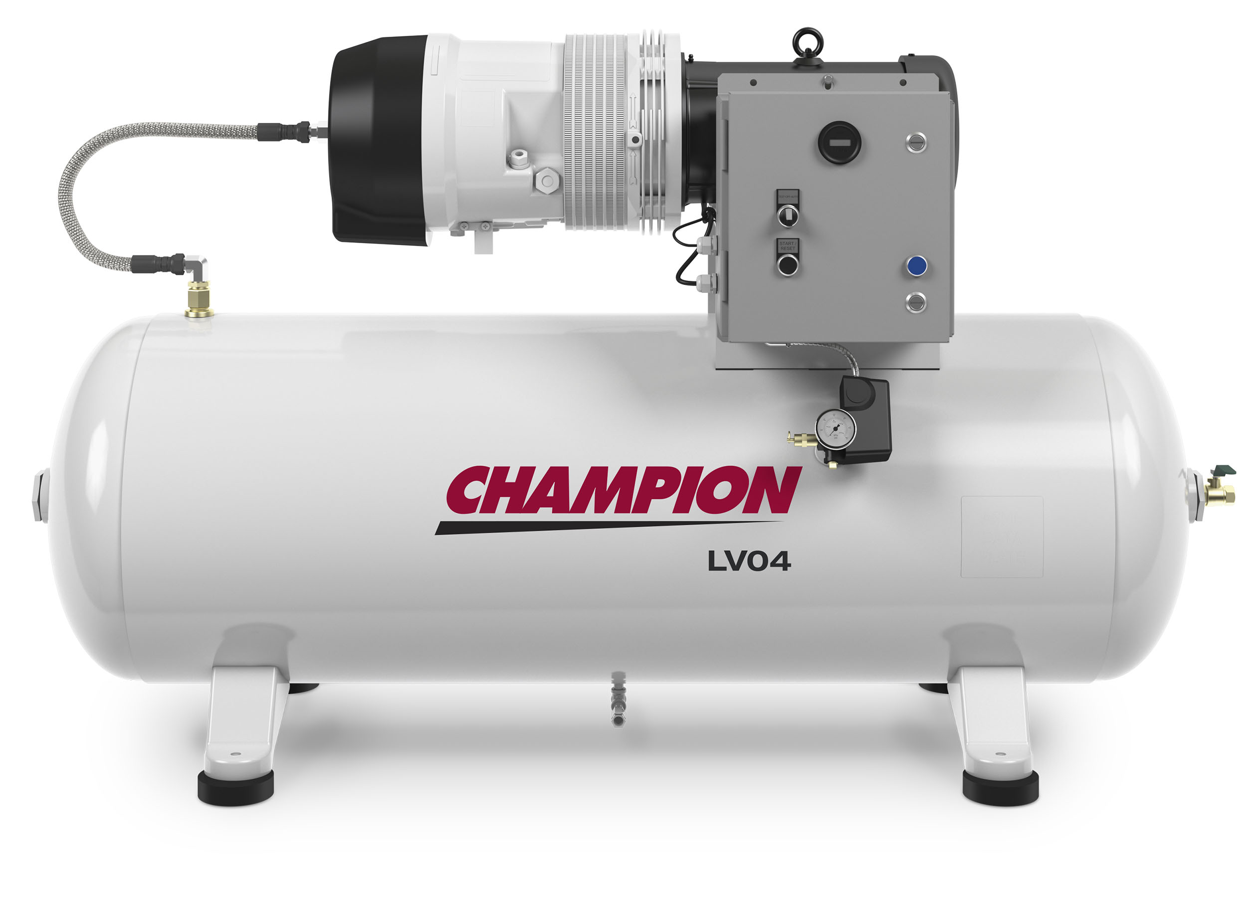 Rotary Air Compressor LV Series 80 Gallon horizontal